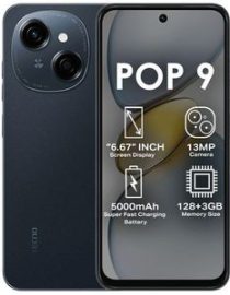Tecno Pop 9 6.67" 3GB RAM / 128GB ROM Android 14 -Black